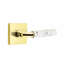 Select Privacy (Bed & Bath) Door Lever with Square Rosette-1433655303-1433655302