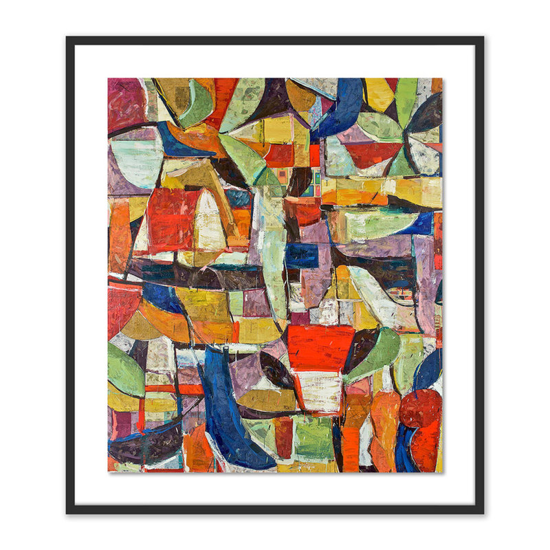 Secret Incantations Painting by Brad Ellis, 40" H x 35" W x 2.5" D, Black