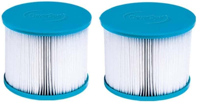 CleverSpa Replacement Part Water Filter Cartridges for Hot Tub Spas, in 2 packs