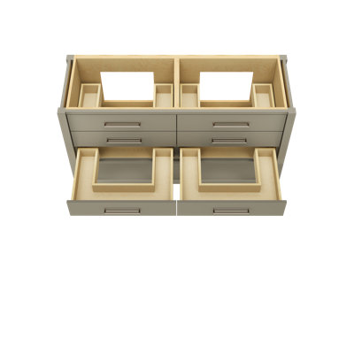 Meuble-lavabo double tiroir Kiawah
