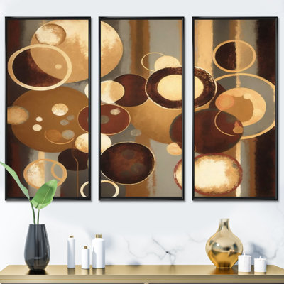 «Aged Barrel Universes II», reproduction sur toile 3 pièces
