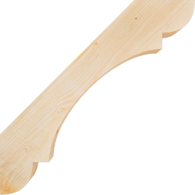 Attelle de genou olympique, Sapin de Douglas, H 36 po x l 4 po x P 36 po, Sciage brut