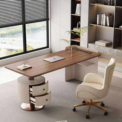 78.74"Italian minimalist rectangular office desk