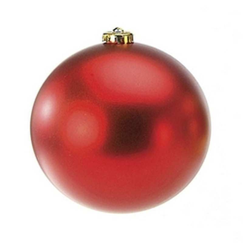 Ensemble d'ornement boule brillante 2 pièces, Rouge