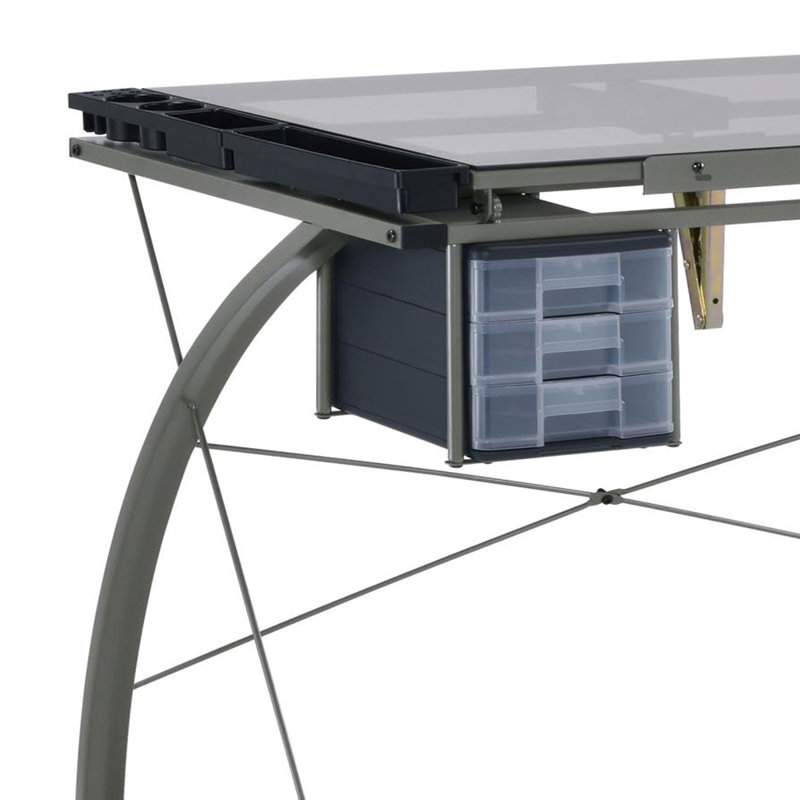 Esser Glass Top Metal Base Music Desk