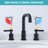 8 In. Widespread Double Handle Bathroom Faucet With Pop-Up Drain Kit Included And Supply Lines-103542398