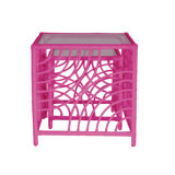 Swirl Glass Nesting End Table