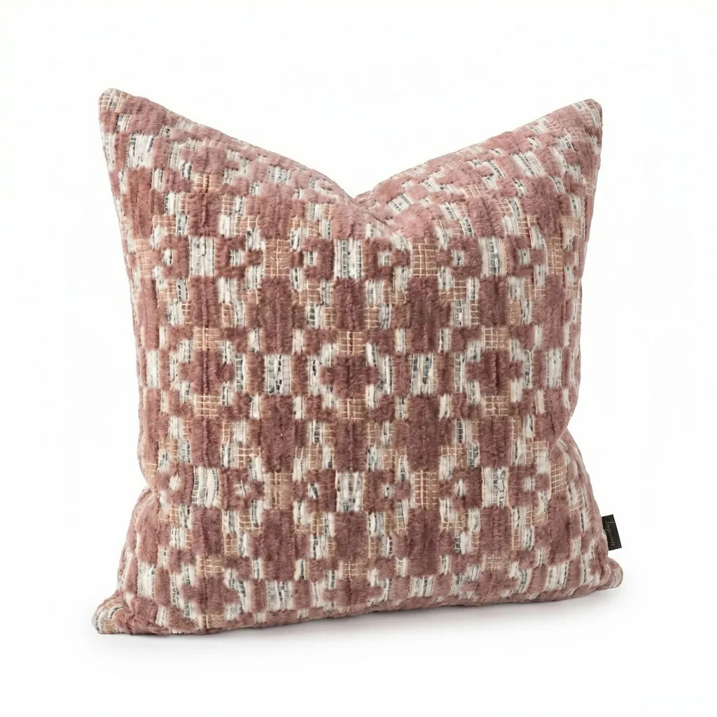 Fraser Throw Pillow, 20x20, Rose