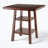 Bublitz Walnut High Table with Shelves