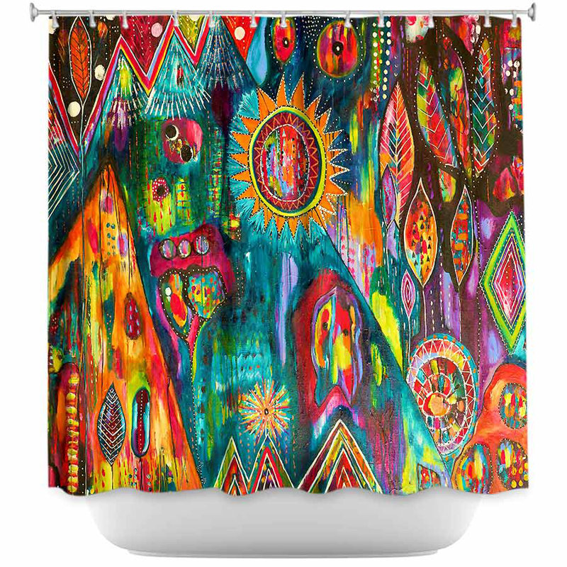 Rideau de douche simple magic mountain