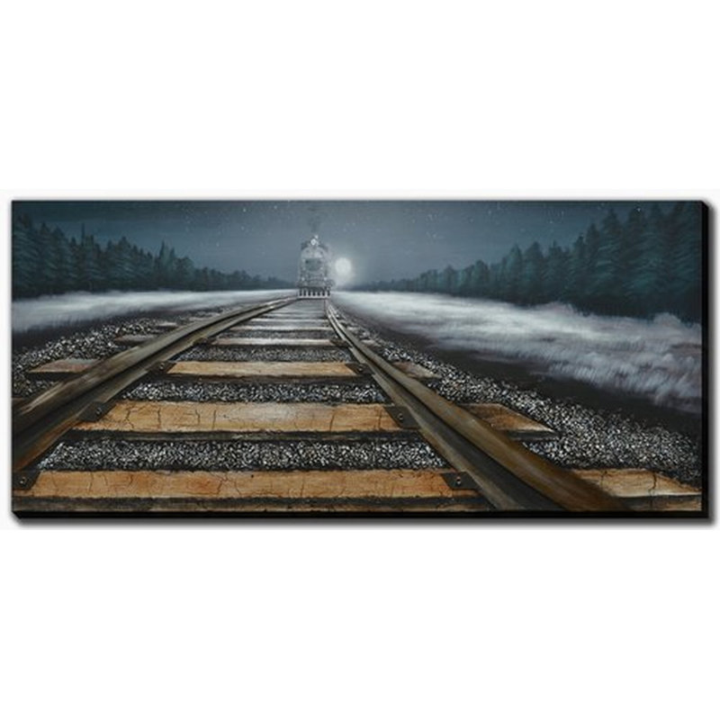 Night Train Canvas Wall Art
