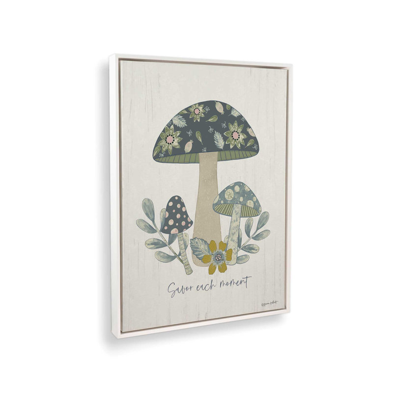 «Savour chaque moment» par Annie Lapoint, reproduction d'art, L 24 po x H 32 po, Blanc, Toile avec cadre