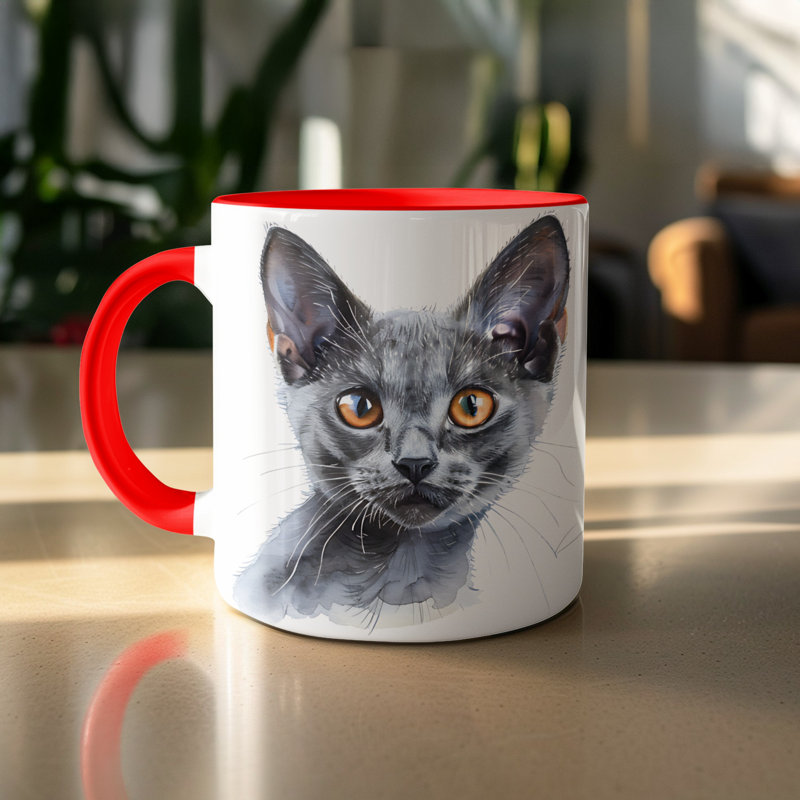 Ceramic Coffee Mug, 2, Red