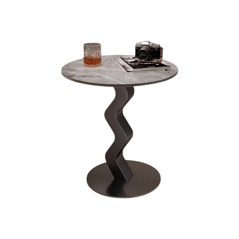 Table de bout Modern, H 20,47 po x l 19,69 po x P 19,69 po, Gris