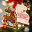 Ensemble de 12 ornements de Noël animaux de carrousel par G. Debrekht