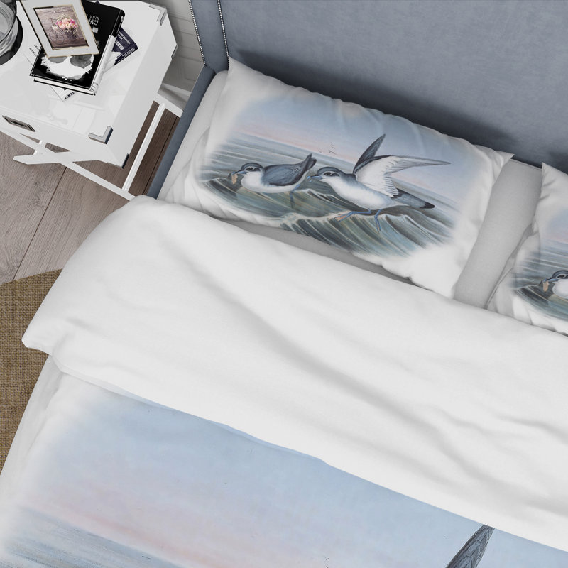 Ensemble de housse de couette traditionnel Vintage Bird Life X - microfibre de polyester