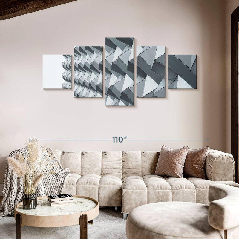 Geometric Facade, 42" H x 92" W