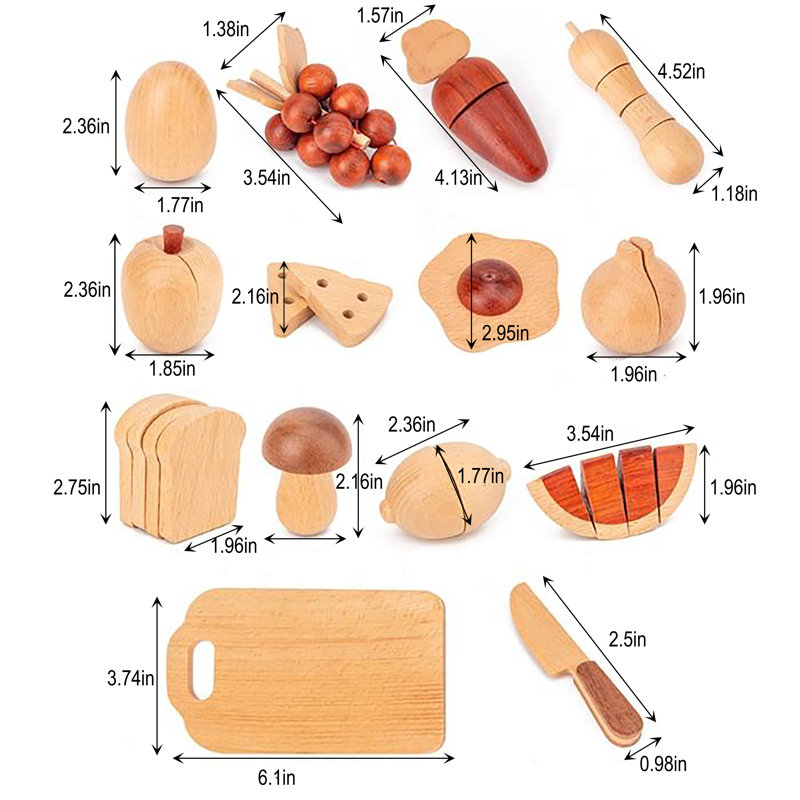Preschool Play Food with Kitchen Accessories