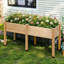 Wooden Raised Garden Bed With Legs - Elevated Planter Box Outdoors For Deep Rooted Plants, Ideal For Balcony, Easy Assembly, Patio-638248454