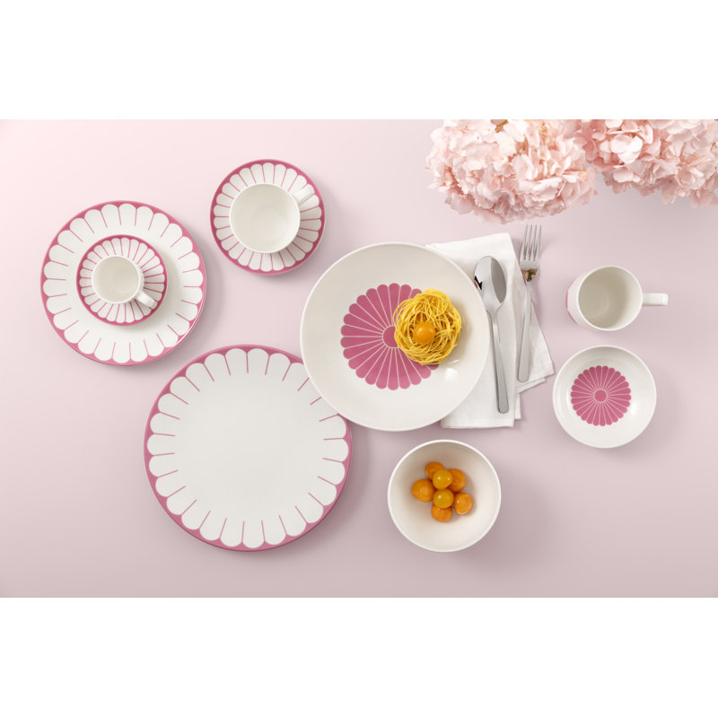 Tasse à café Villeroy & Boch Fleur Cassis, porcelaine de qualité supérieure, fabriquée en Allemagne. Va au lave-vaisselle et au micro-ondes, tasse à café ou à thé, motif floral, capacité de 5,5 oz, 4,5 x 3,5 x 2,5 po, rose