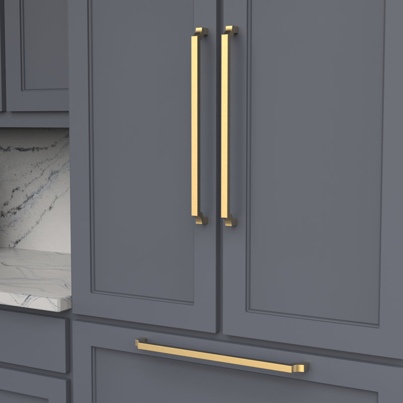 Monarch Appliance Pull, 18", Brushed Golden Brass