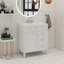 Meuble-lavabo simple 30 po avec plateau en résine Shilee-787780548