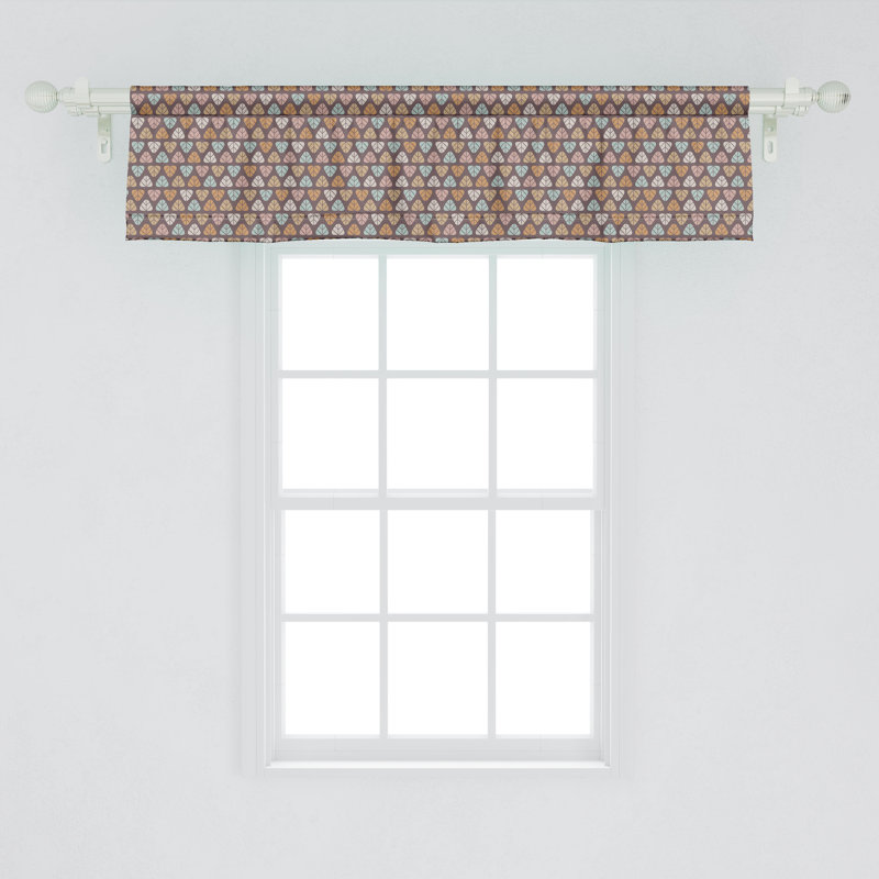 Ensemble de 2 cantonnières à feuilles Ambesonne 54 po x 12 po