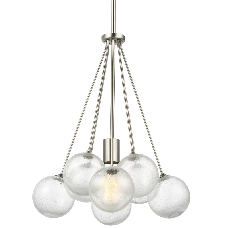 Logan 1 - Light Cluster Pendant, Brushed Nickel