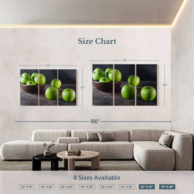 Green Apples, 42" H x 65" W