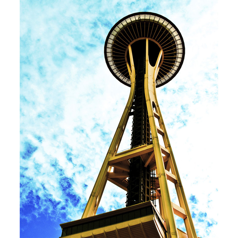 Seattle Space Needle, Seattle Washington - photographie sur toile tendue, H 40 po x l 30 po x 1,5 po
