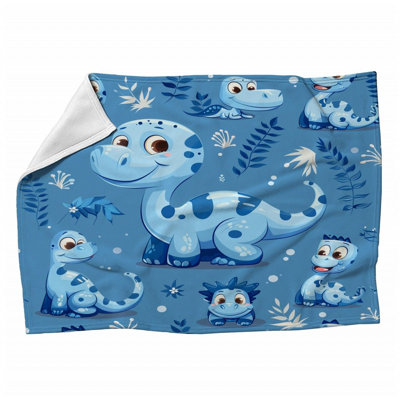 Jeté en peluche floral tendance