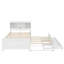 Lit plateforme simple avec tête de lit, USB, lit gigogne et tiroirs-1551593922