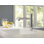 Robinet de cuisine moderne, robinet de cuisine mural, chrome