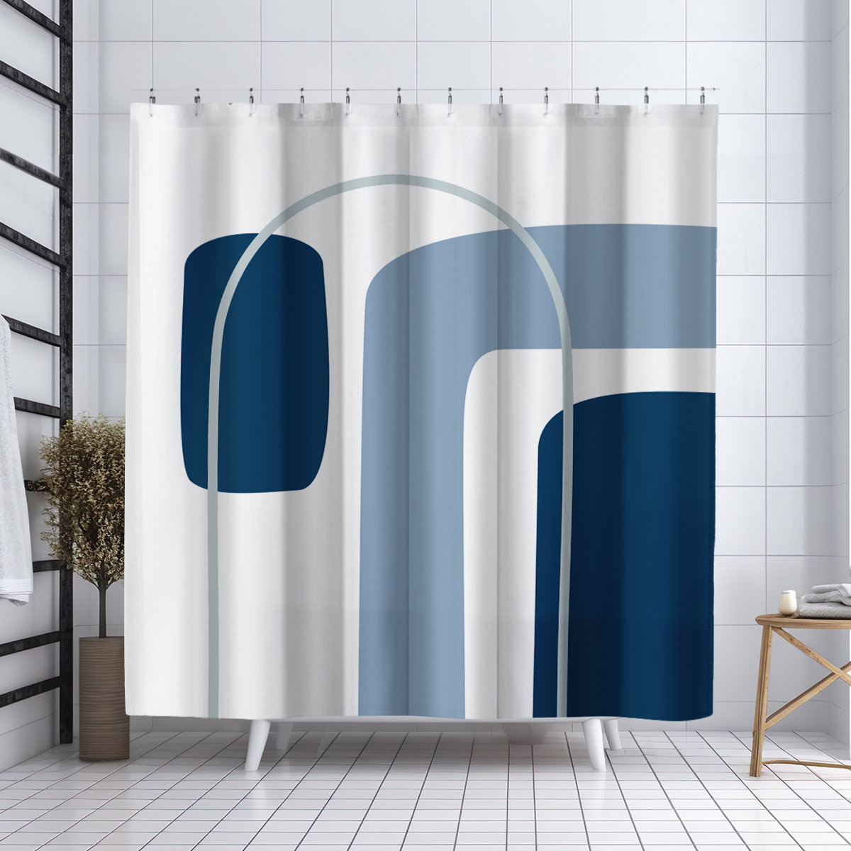 ULLI HOME Hagan Shower Curtain - Thumbnail 3