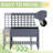 Wooden Elevated Planter Box with Legs and Bed Liner, for Flowers, Herbs & Vegetables