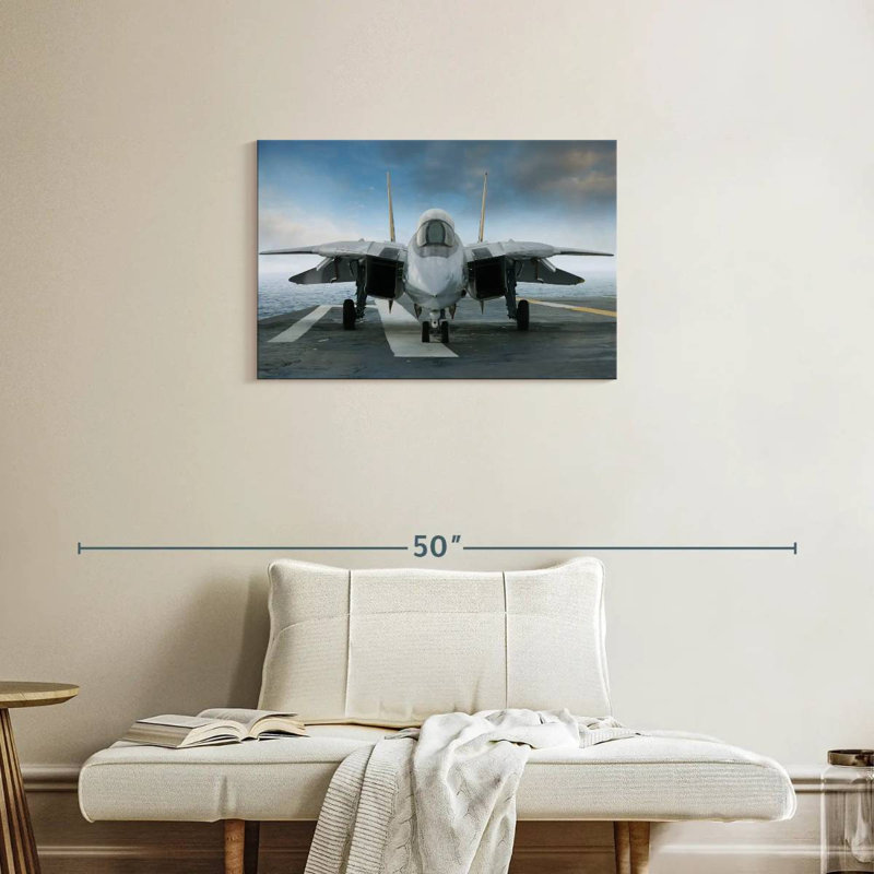 Avion de chasse Mait Parked, H 20 po x l 30 po