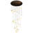 Kendred Dimmable LED Sphere. Teardrop Chandelier