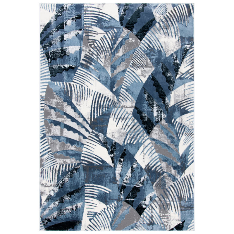 Eltingville Performance Abstract Rug, Rectangle 5'5" x 7'7"