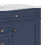 Meuble-lavabo blanc 36 po avec lavabo supérieur, armoire de rangement moderne à 2 tiroirs et plateau basculant-1585022609-1585022610