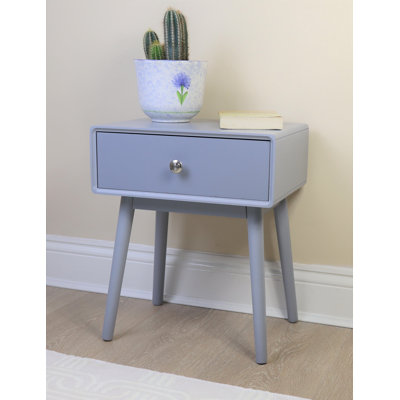Fritz 40cm W Solid + Manufactured Wood Bedside Table
