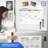Monthly Planner Magnetic Whiteboard Refrigerator Calendar Dry Erase Weekly Planner 13” X 17”
