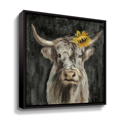 Floral Highland Cow " Floral Highland Cow " Acrylic Print