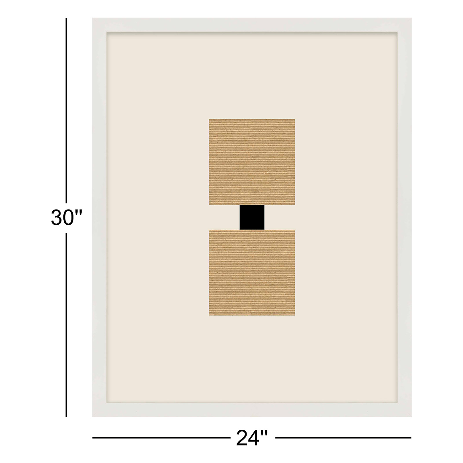 Cassara "Column 2" Print by Eleni Psyllaki, 30" H x 24" W  x 1.25" D, White Framed