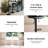 Doroty Resin Swivel Adjustable Low Back Bar Stool with Metal Base-110915940