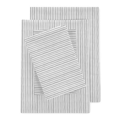 Clean Design Home x Martex Birch T300 Percale Grey Sheet Set