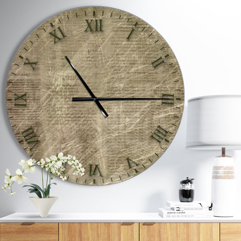 Horloge murale style campagne antique antique, Surdimensionné