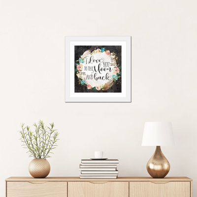I Love You To The Moon And Back by Eden Printables - Textual Art