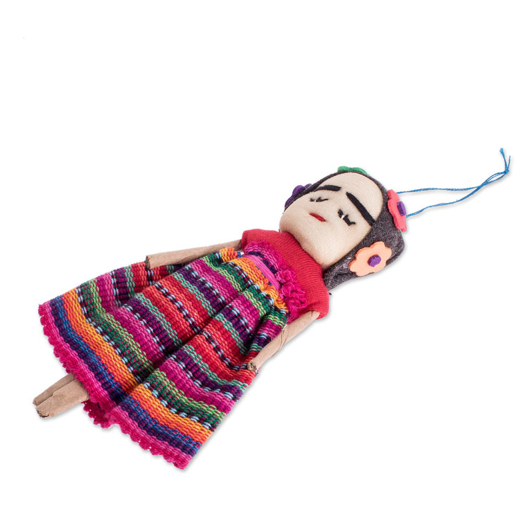 Worry doll ornament, 'Kahlo'  Worry dolls, Handcraft, Christmas ornaments