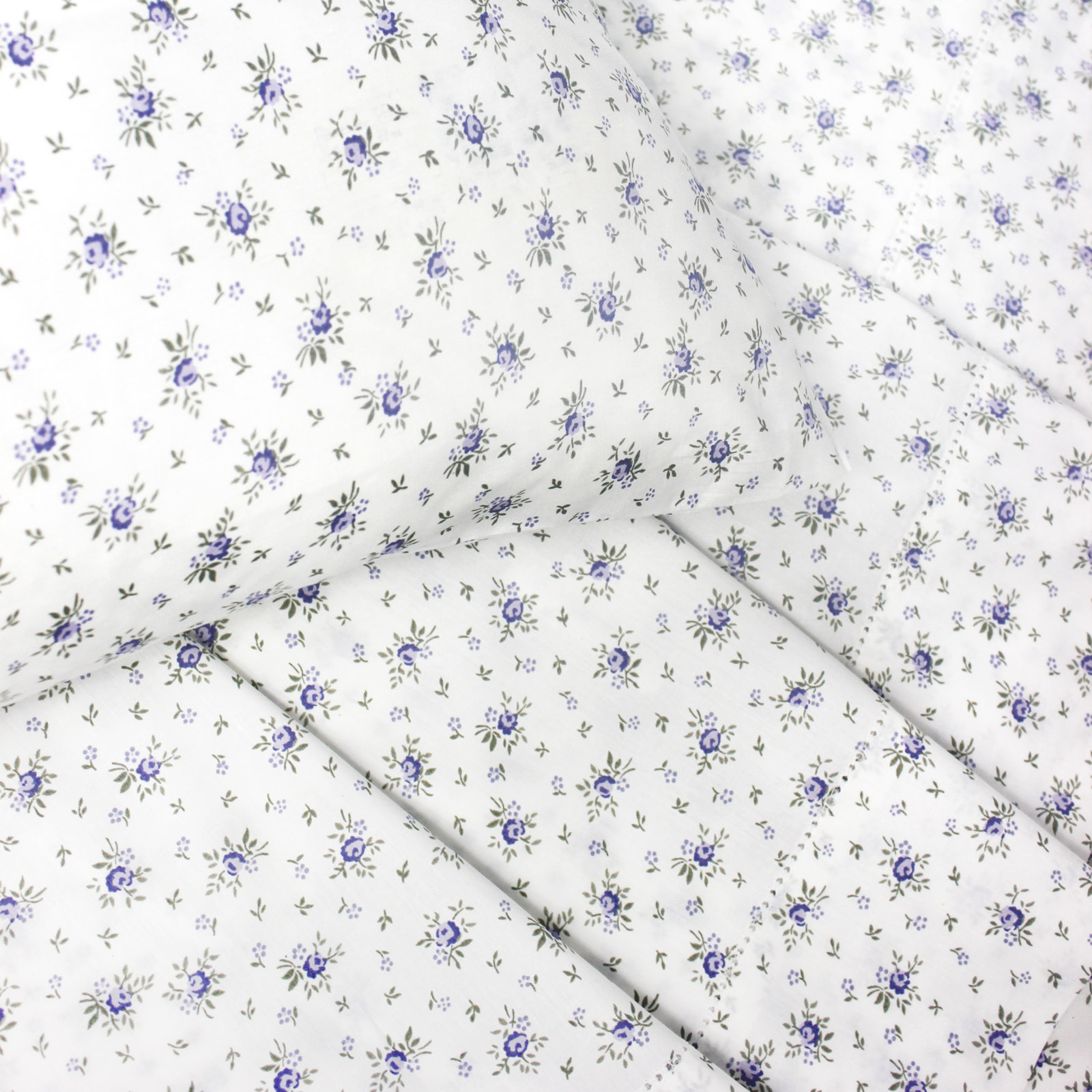 Beford Lane 100% Cotton Percale Sheet Set, Queen, Purple