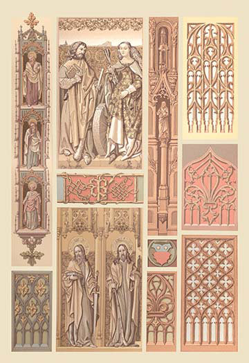 " Medieval Religious Design " by Auguste Racinet